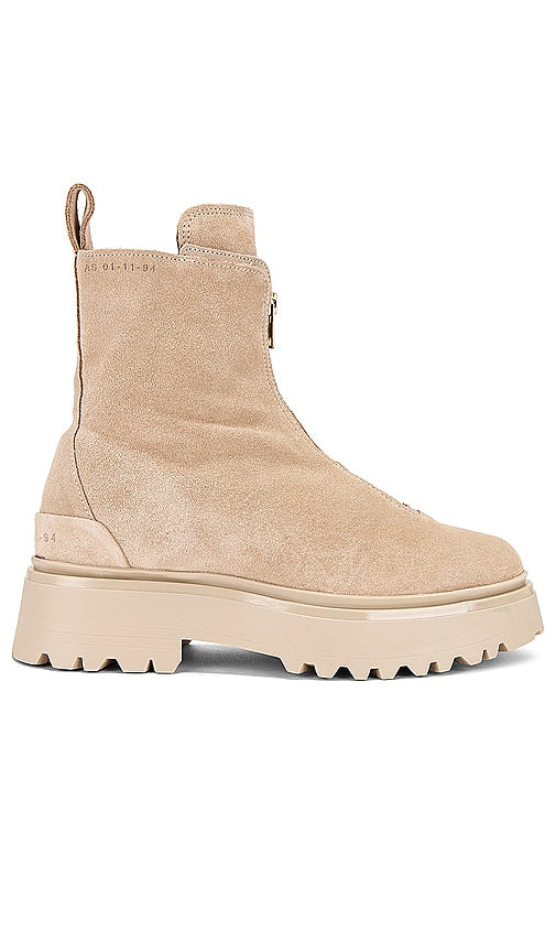 ALLSAINTS Ophelia Suede Boot in Beige - ALLSAINTS Botte en daim Ophelia en beige - ALLSAINTS Ophelia 米色绒面革靴子 - ALLSAINTS Ophelia Wildlederstiefel in Beige - ALLSAINTS Ophelia 스웨이드 부츠 베이지 색상 - Stivale in pelle scamosciata ALLSAINTS Ophelia in beige