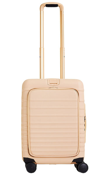 BEIS The Front Pocket Carry-On Roller in Beige