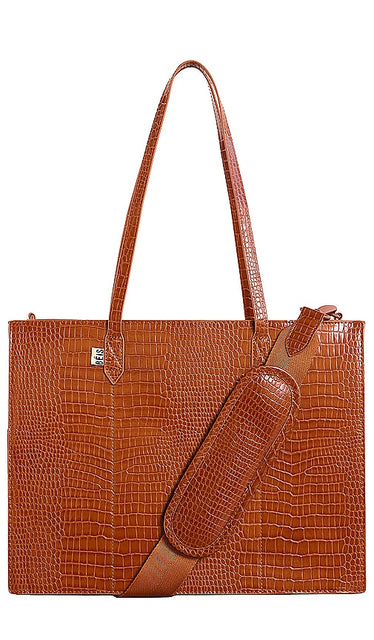 BEIS The Large Work Tote in Cognac