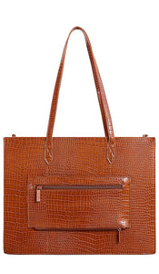 BEIS The Large Work Tote in Cognac