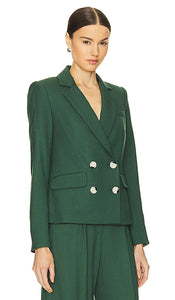 Veronica Beard Kona Dickey Jacket in Green