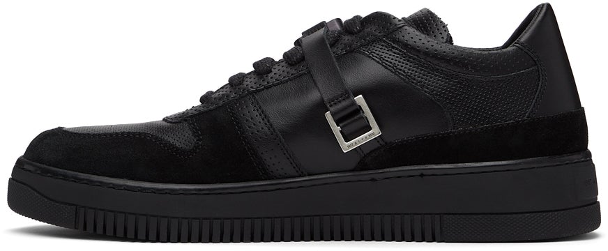 1017 ALYX 9SM Black Leather Buckle Sneakers – BlackSkinny