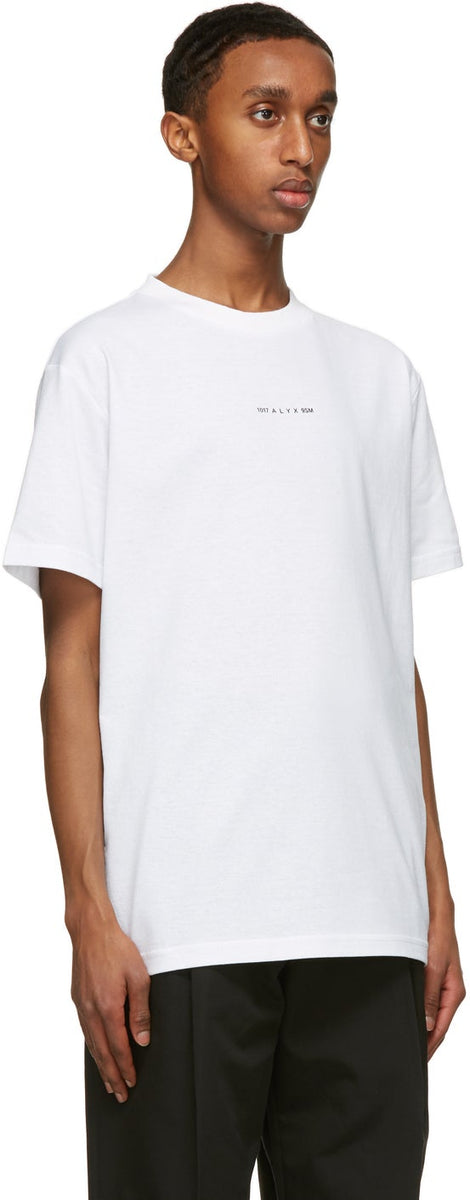 1017 ALYX 9SM White Visual Logo T-Shirt – BlackSkinny