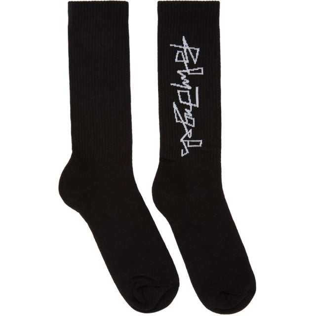 Palm Angels Black Desert Logo Socks