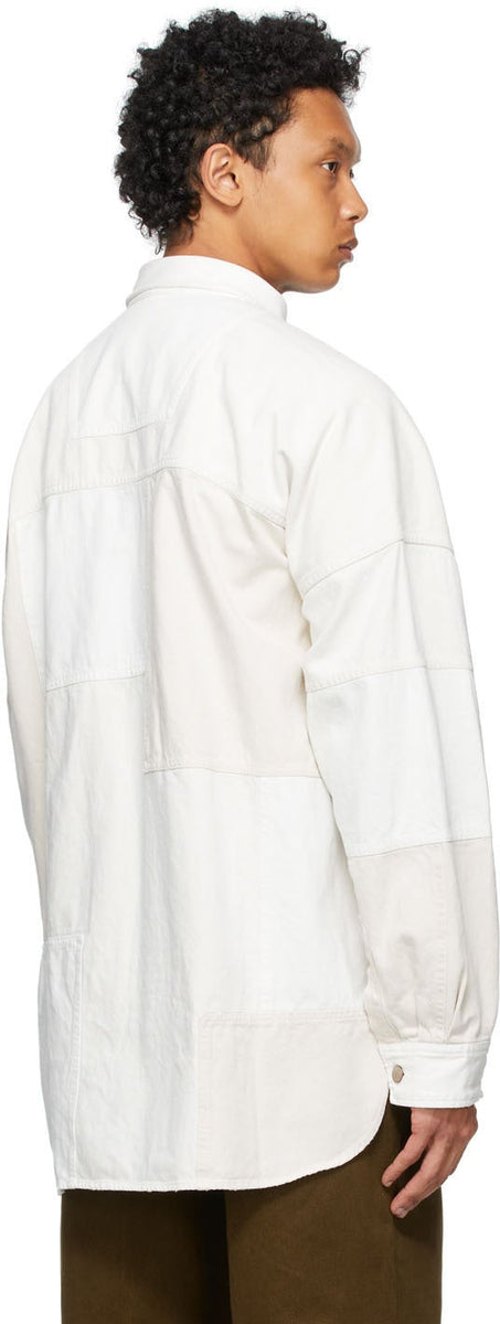 AMBUSH White Denim Patchwork Shirt – BlackSkinny