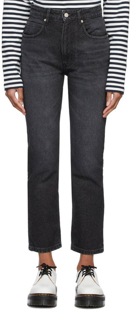 AMI Alexandre Mattiussi Grey Straight Fit Jeans - Ami Alexandre Mattiussi Grey Fit Fit Jean - Ami Alexandre Mattiussi Grey Straight Fit