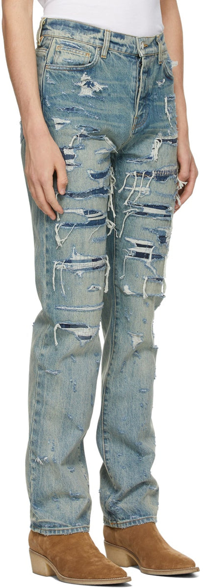 AMIRI Indigo Boro Repair Jeans – BlackSkinny