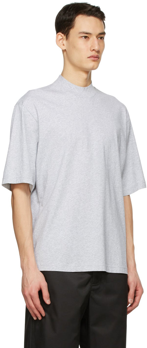 Acne Studios Grey Mock Neck T-Shirt – BlackSkinny