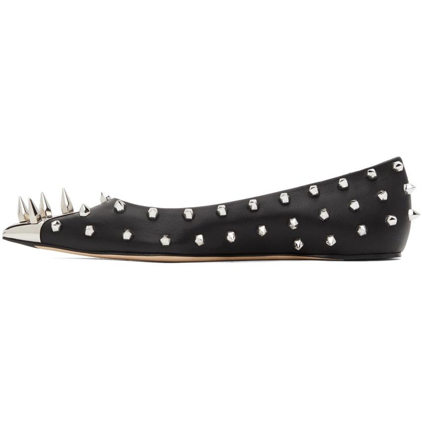 Alexander mcqueen discount black flats