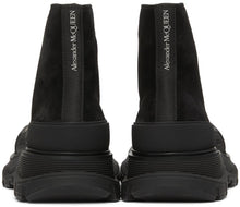 Alexander McQueen Black Suede Tread Slick High Boots