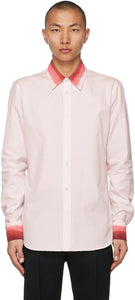 Alexander McQueen Pink Dip Dye Trim Shirt - Chemise de garniture Type de Dip Dip Dip Pink Alexander McQueen - Alexander McQueen 핑크 딥 염색 트림 셔츠