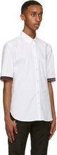 Alexander McQueen White Poplin Logo Shirt