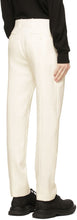 Alexander McQueen White Wool Cigarette Trousers