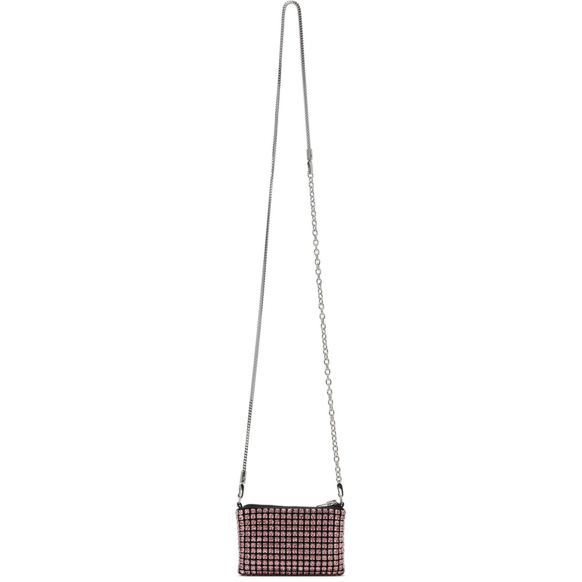 Alexander Wang Heiress Nano Rhinestone Pouch in Pink