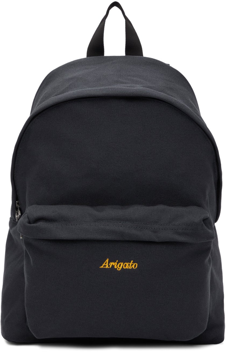 Axel Arigato Navy Script Logo Backpack BlackSkinny