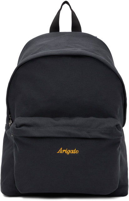 Axel Arigato Navy Script Logo Backpack - Sac à dos logo de script d'Axel Arigato Navy - Axel Arigato 해군 스크립트 로고 배낭