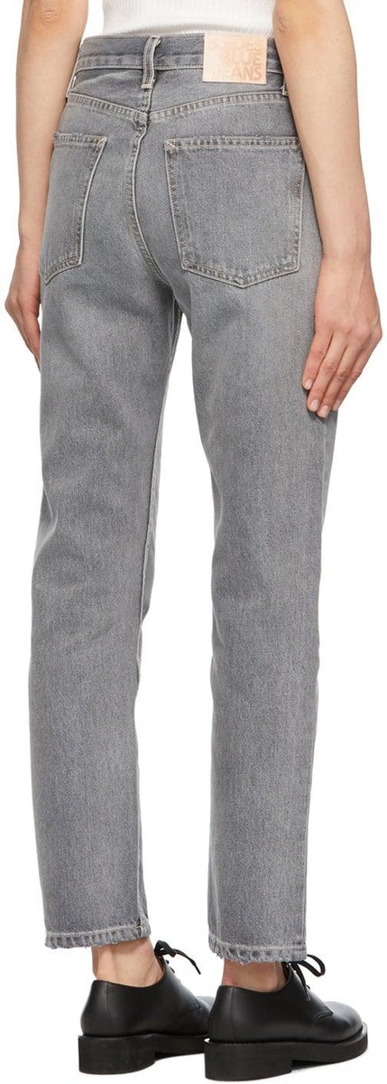 B Sides Grey Arts Straight Jeans BlackSkinny