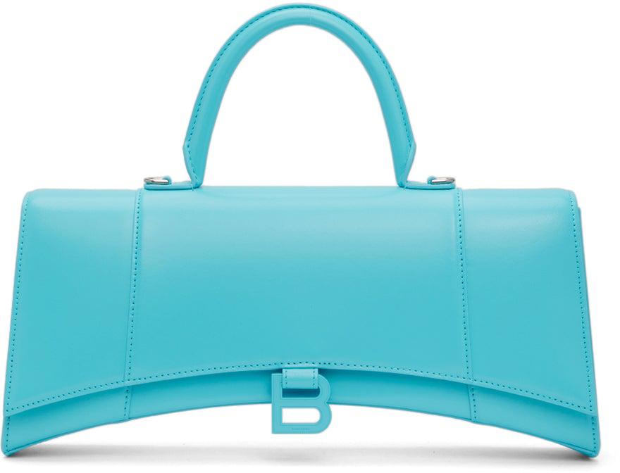 Balenciaga Small Hourglass Top Handle Bag in Azur