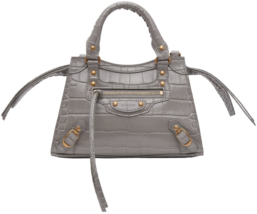 Grey croc clearance bag