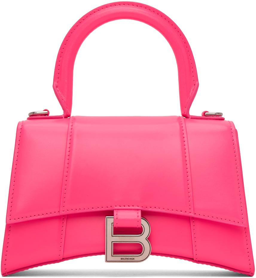 Balenciaga hourglass xs hot pink  Pink balenciaga bag, Balenciaga