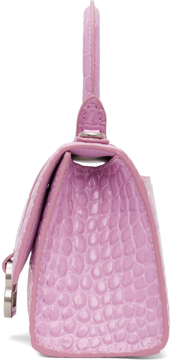 Balenciaga Purple Croc XS Hourglass Bag – BlackSkinny