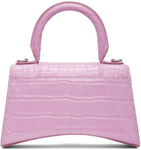 Balenciaga Purple Croc XS Hourglass Bag