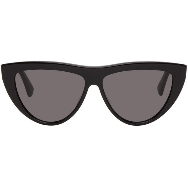 Bottega Veneta Black Half Circle Sunglasses - Lunettes de soleil Bottega Veneta demi-cercle noir - Bottega 베네타 블랙 반경 선글라스