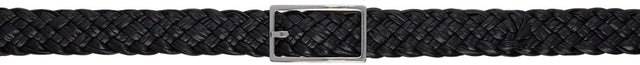 Bottega Veneta Black Intrecciato Belt - Ceinture Intrecciato Noir Bottega Veneta - Bottega 베네타 블랙 Intrecciato Belt.