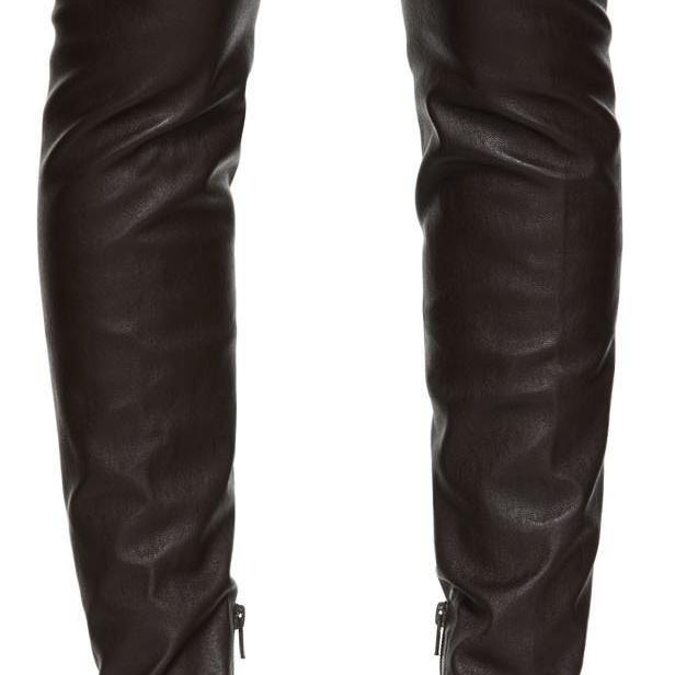 Bottega Veneta Brown 'The Lean' Tall Boots – BlackSkinny