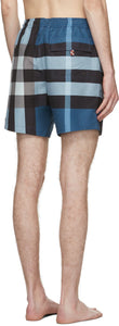 Burberry Blue Check Martin Swim Shorts