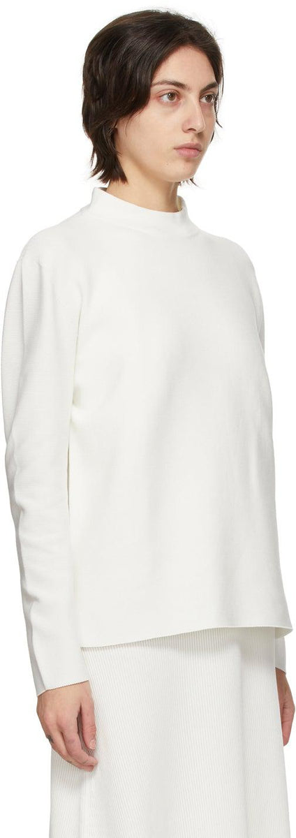 CFCL White Long Sleeve Garter T-Shirt – BlackSkinny