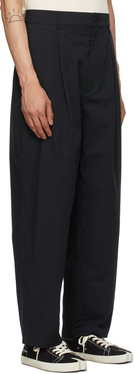 Camiel Fortgens Black Casual Pleated Suit Trousers – BlackSkinny