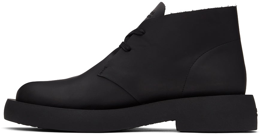 Clarks Originals Black Leather Mileno Desert Boots – BlackSkinny