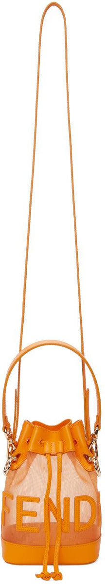 Fendi Orange Mesh Mini Tresor Bucket – BlackSkinny