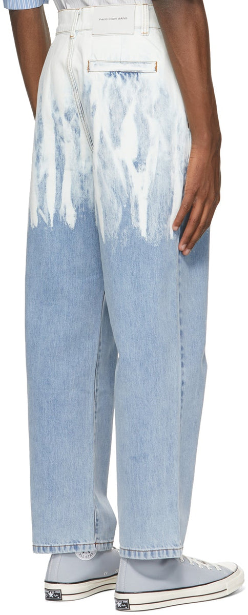 Feng Chen Wang Blue Washed Jeans – BlackSkinny