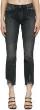 Frame Grey Washed 'Le High Straight' Jeans - Cadre gris lavé 'Le haut droit' jean ' - 프레임 그레이는 'Le High Straight'청바지를 씻었습니다