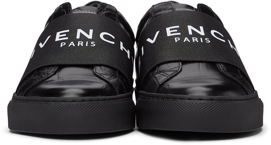 Urban BlackSkinny – Black Elastic Knots Sneakers Givenchy Croc