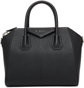 Givenchy Black Grained Small Antigona Bag