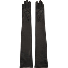 Givenchy Black Lambskin Long Gloves