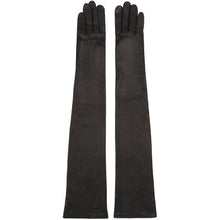Givenchy Black Lambskin Long Gloves