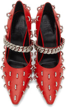 Givenchy Red Metal Hoop Show Pumps