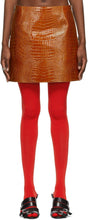 Givenchy Tan Croc Miniskirt - Minijupe de croct de ongle Givenchy - GIVENCHY TAN CROC MINISKIRT.