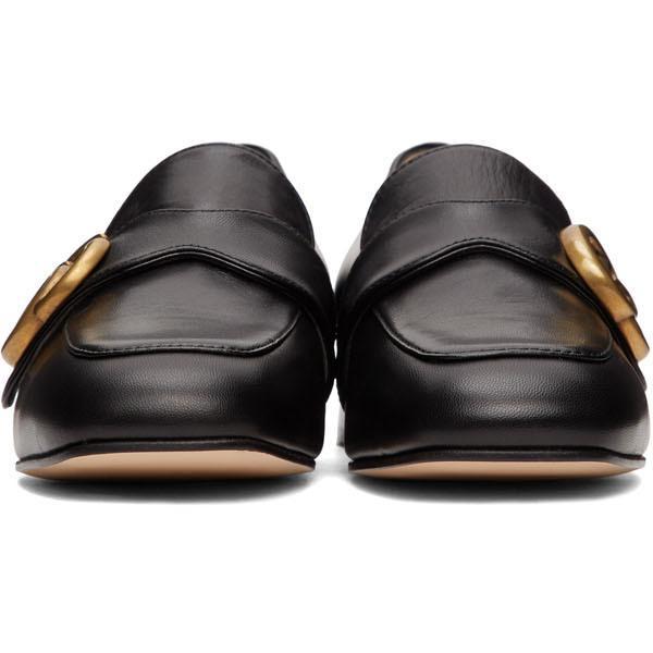 Gucci Black GG Marmont Loafers