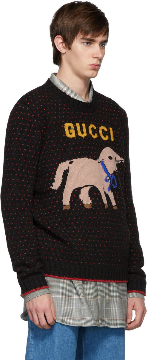 Gucci Black Wool Lamb Sweater – BlackSkinny