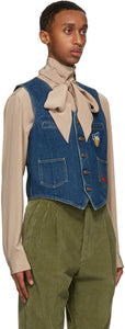 Gucci Blue Disney Edition Eco-Washed Denim Vest