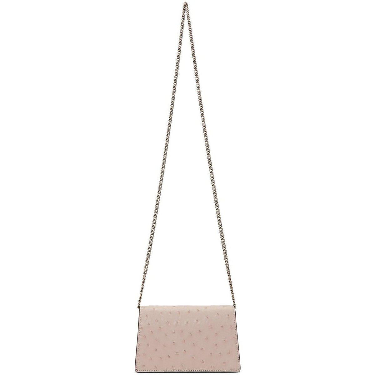 Dionysus ostrich small shoulder bag in ivory