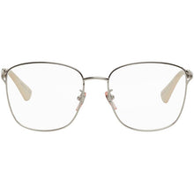 Gucci Silver Large Square Glasses - Gucci Argent Grands verres carrés - 구찌 실버 큰 사각형 안경