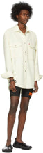Heron Preston Black Wool Logo Patch Zip-Up Shorts