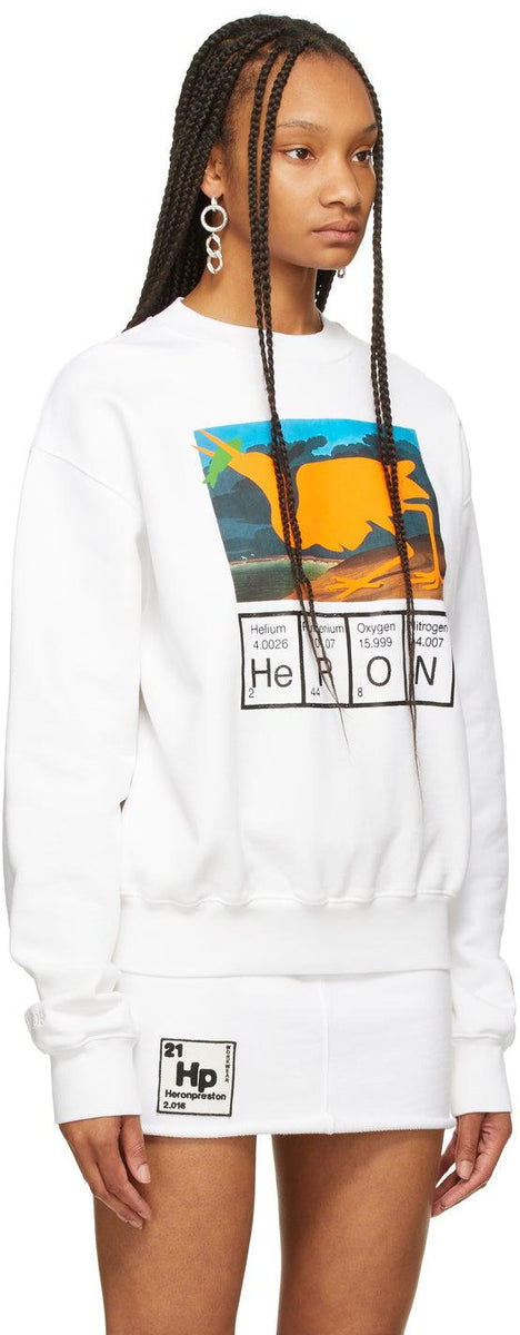 Heron Preston White Heron Sweatshirt BlackSkinny