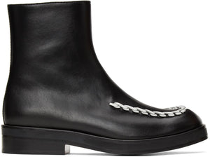 JW Anderson Black Stitch Chelsea Boots